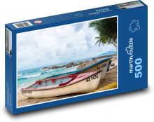 Lode - pobrežie, more Puzzle 500 dielikov - 46 x 30 cm 