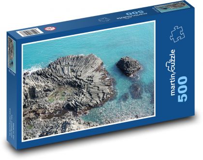 Sopka - moře, příroda - Puzzle 500 dílků, rozměr 46x30 cm