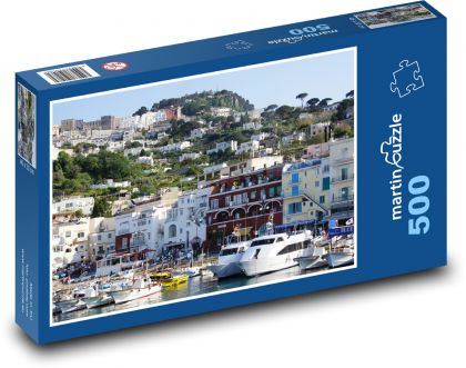 Capri - Itálie, ostrov - Puzzle 500 dílků, rozměr 46x30 cm