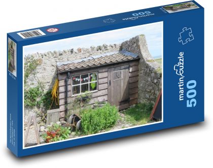 Shed - cottage, garden - Puzzle of 500 pieces, size 46x30 cm 