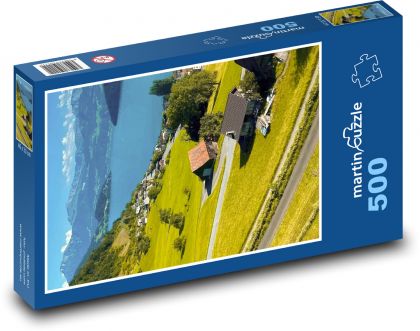 Switzerland - lake, mountains - Puzzle of 500 pieces, size 46x30 cm 