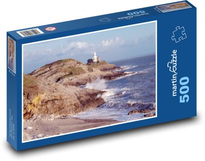 Lighthouse - sea, coast - Puzzle of 500 pieces, size 46x30 cm 