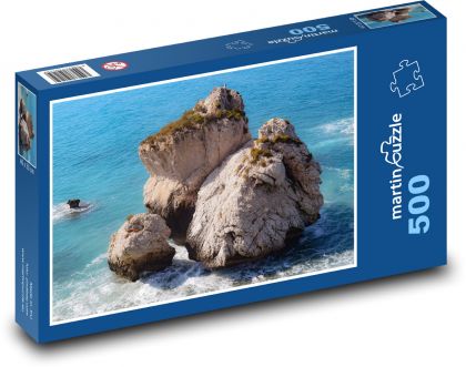 Skála - moře, kámen - Puzzle 500 dílků, rozměr 46x30 cm
