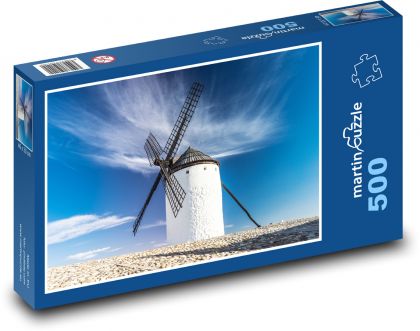 Windmill - nature, sky - Puzzle of 500 pieces, size 46x30 cm 