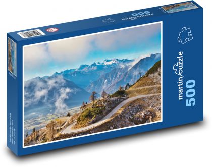 Příroda - hory, silnice - puzzle 500 dílků