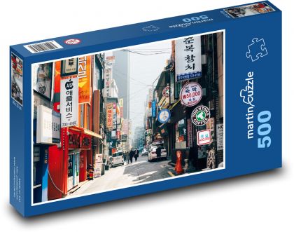 Geschäfte - Bars, Restaurants - Puzzle - 500 Teile