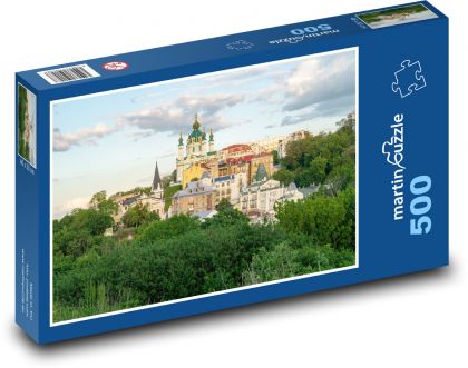 Kyjev - Ukrajina, město - Puzzle 500 dílků, rozměr 46x30 cm