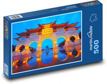 Taipei - Taiwan, noční město Puzzle 500 - 46x30 cm