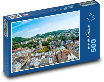 Ukrajina - Európa, mesto - Puzzle 500 dielikov, rozmer 46x30 cm 