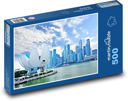 Marina Bay - Singapur, Azja - Puzzle 500 elementów, rozmiar 46x30 cm