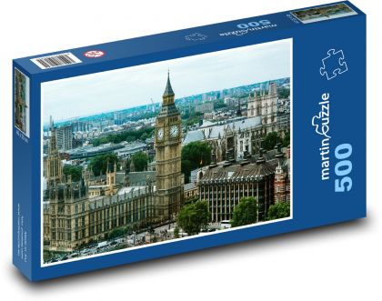 Big Ben - miasto, Anglia - Puzzle 500 elementów, rozmiar 46x30 cm