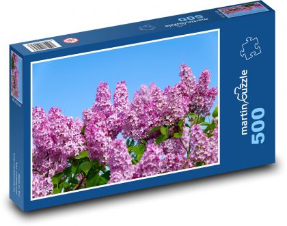 Růžový šeřík - keř, květy - puzzle 500 dílků