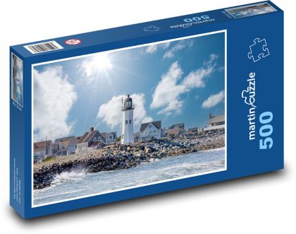 Gloucester - Anglia, latarnia morska - Puzzle 500 elementów, rozmiar 46x30 cm