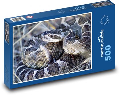 Wąż - grzechotnik, zwierzę - Puzzle 500 elementów, rozmiar 46x30 cm