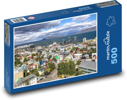 Iceland City, Reykjavik - Puzzle of 500 pieces, size 46x30 cm 
