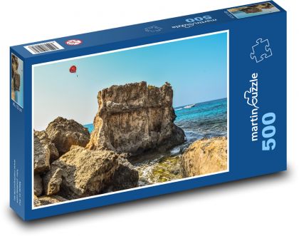 Skala - skalnaté pobrežie, more - Puzzle 500 dielikov, rozmer 46x30 cm 