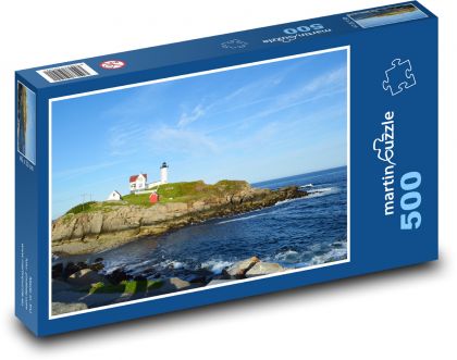 Meer - Leuchtturm, Küste - Puzzle - 500 Teile