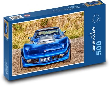 Corvette stingray - sports car, car - Puzzle of 500 pieces, size 46x30 cm 