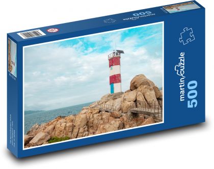 Leuchtturm - Vietnam, Meer - Puzzle - 500 Teile