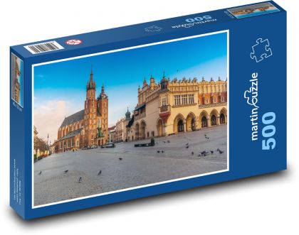 Krakow - Poland, city - Puzzle of 500 pieces, size 46x30 cm 