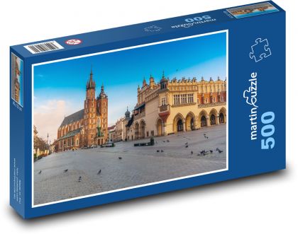 Kraków - Polska, miejsc. - Puzzle 500 elementów, rozmiar 46x30 cm
