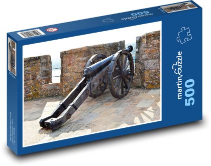Cannon - Castle, Mont Orgueil - Puzzle 500 dielikov, rozmer 46x30 cm 