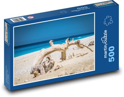 Řecko - ostrovy, pláž - puzzle 500 dílků