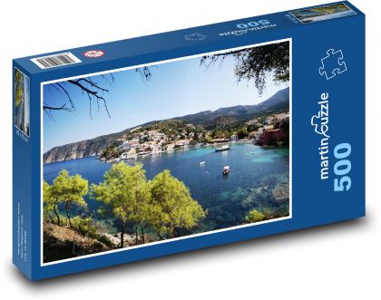 Příroda - jezero, ostrov - puzzle 500 dílků