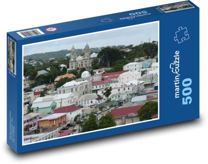 Antigua - karibský ostrov, město - puzzle 500 dílků
