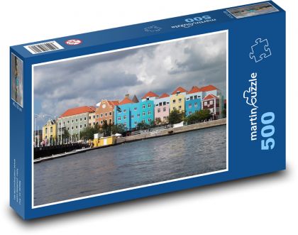 Willemstad - Capital of Curacao, Antilles - Puzzle of 500 pieces, size 46x30 cm 