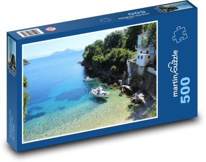 Griechenland - Meer, Hafen - Puzzle - 500 Teile