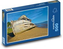 Schiff - Wrack, Küste Puzzle 500 Teile - 46 x 30 cm