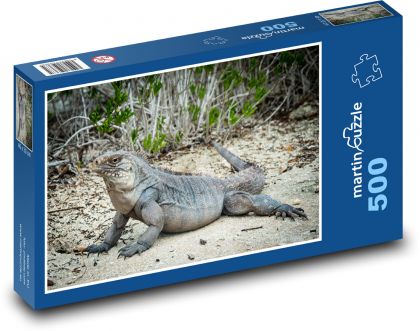 Leguán - jašterica, plaz - Puzzle 500 dielikov, rozmer 46x30 cm 