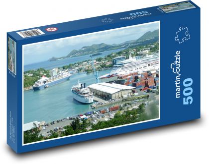 Saint Lucia - Caribbean, island - Puzzle of 500 pieces, size 46x30 cm 