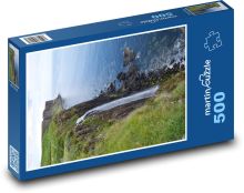 Ostrov Skye - vodopád, Skotsko  Puzzle 500 - 46x30 cm
