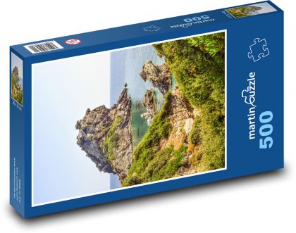 Grecja - Skopelos, morze - Puzzle 500 elementów, rozmiar 46x30 cm