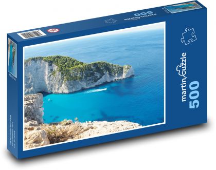 Moře - pobřeží, skály - puzzle 500 dílků