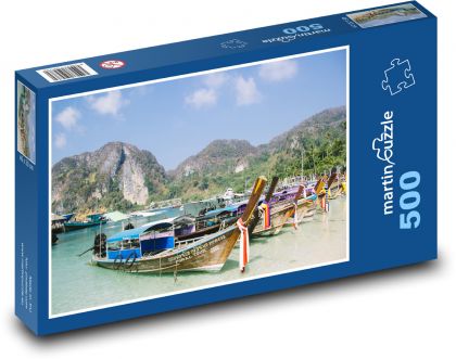 Phi Phi Islands - Thajsko, lode - Puzzle 500 dielikov, rozmer 46x30 cm 