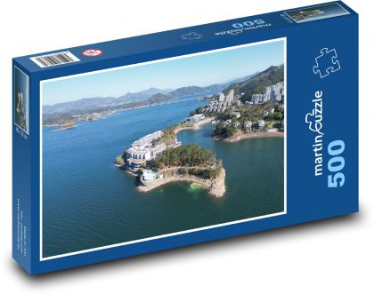 Qiandao islands - islands, sea - Puzzle of 500 pieces, size 46x30 cm 