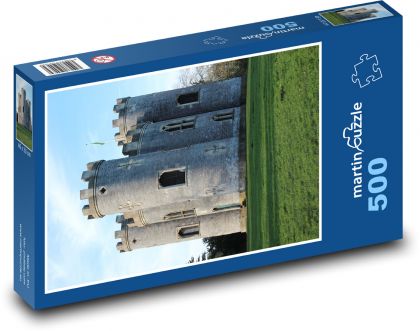 Mittelalterliche Burg - Natur, Bau - Puzzle - 500 Teile