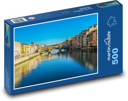 Ponte Vecchio - bridge in Florence, Italy - Puzzle of 500 pieces, size 46x30 cm 