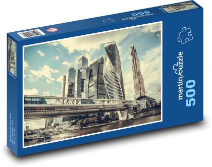 Moskva - mrakodrap, Rusko - Puzzle 500 dielikov, rozmer 46x30 cm 
