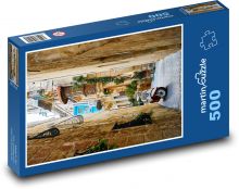 Ulice - motorka, město Puzzle 500 - 46x30 cm