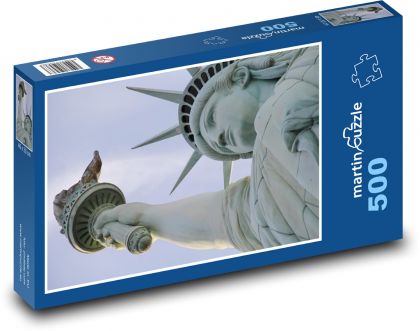 Socha slobody - New York, Spojené štáty americké - Puzzle 500 dielikov, rozmer 46x30 cm 
