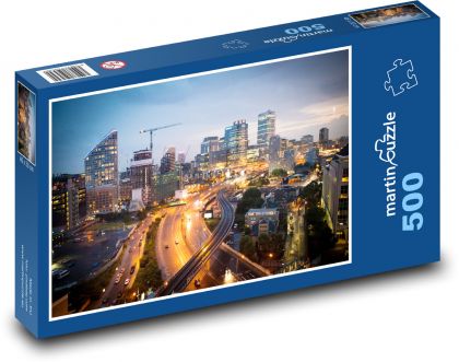 Stadt - Straßen, Häuser - Puzzle - 500 Teile