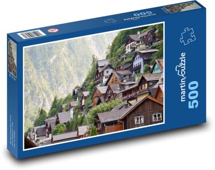 Hallstatt - city, Austria - Puzzle of 500 pieces, size 46x30 cm 