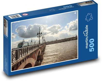 Train - Burgundy, France - Puzzle of 500 pieces, size 46x30 cm 