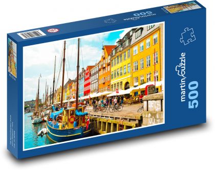 Copenhagen - Denmark City - Puzzle of 500 pieces, size 46x30 cm 