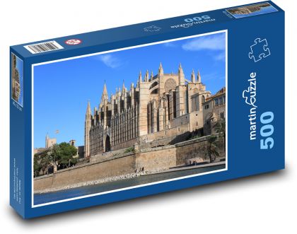 Mallorca - katedrála, Palma - Puzzle 500 dielikov, rozmer 46x30 cm 