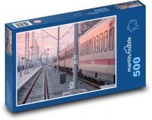 Vlak - vlakové nádraží, stanice Puzzle 500 - 46x30 cm